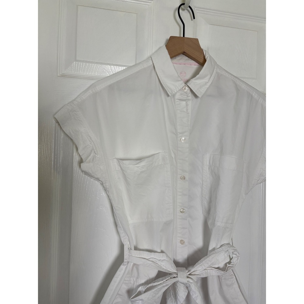 Renwick RNWK White Cotton Caddie Dress Short Size Medium - Picture 6 of 9